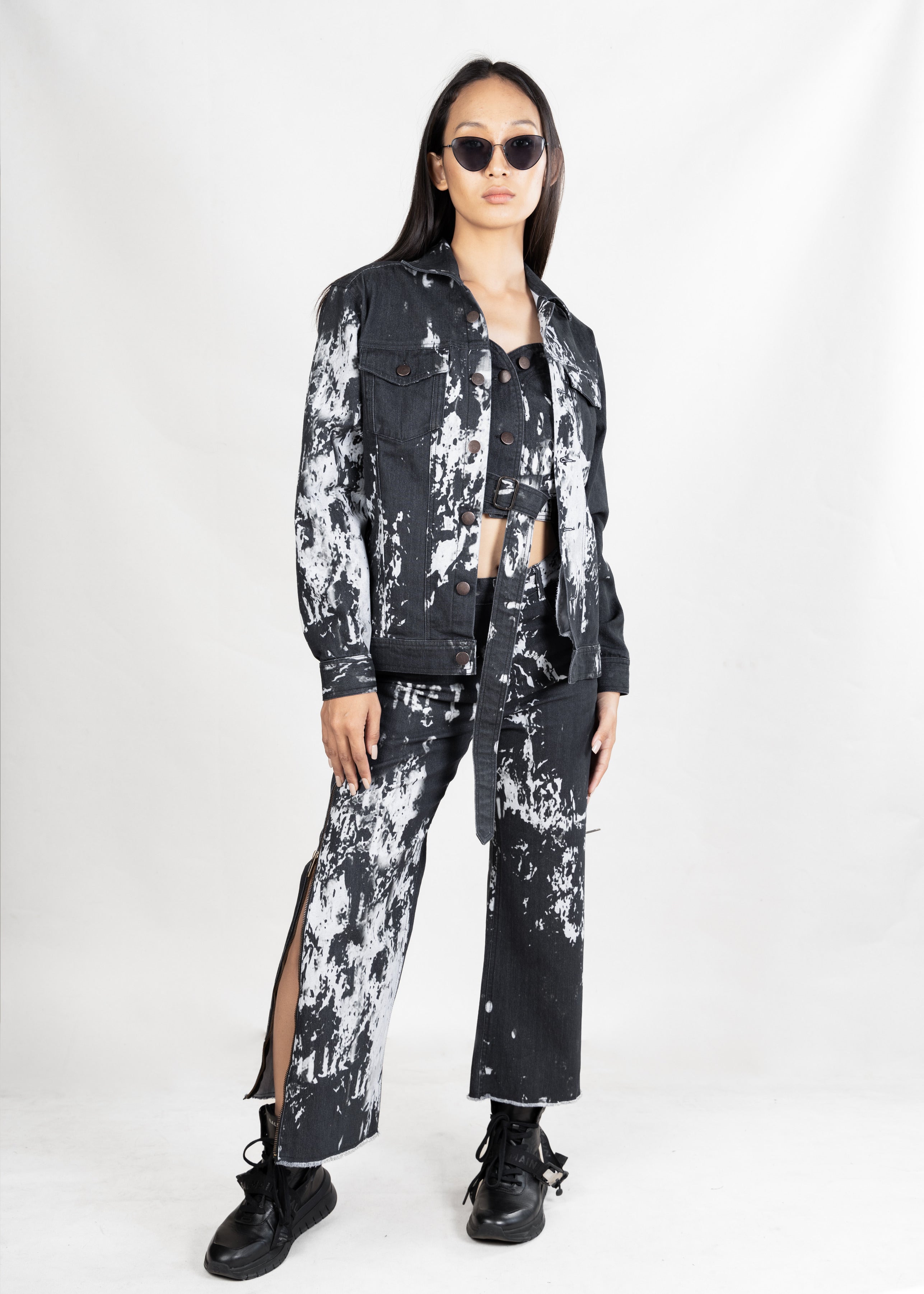 Smokey Black Denim Jacket (Unisex)