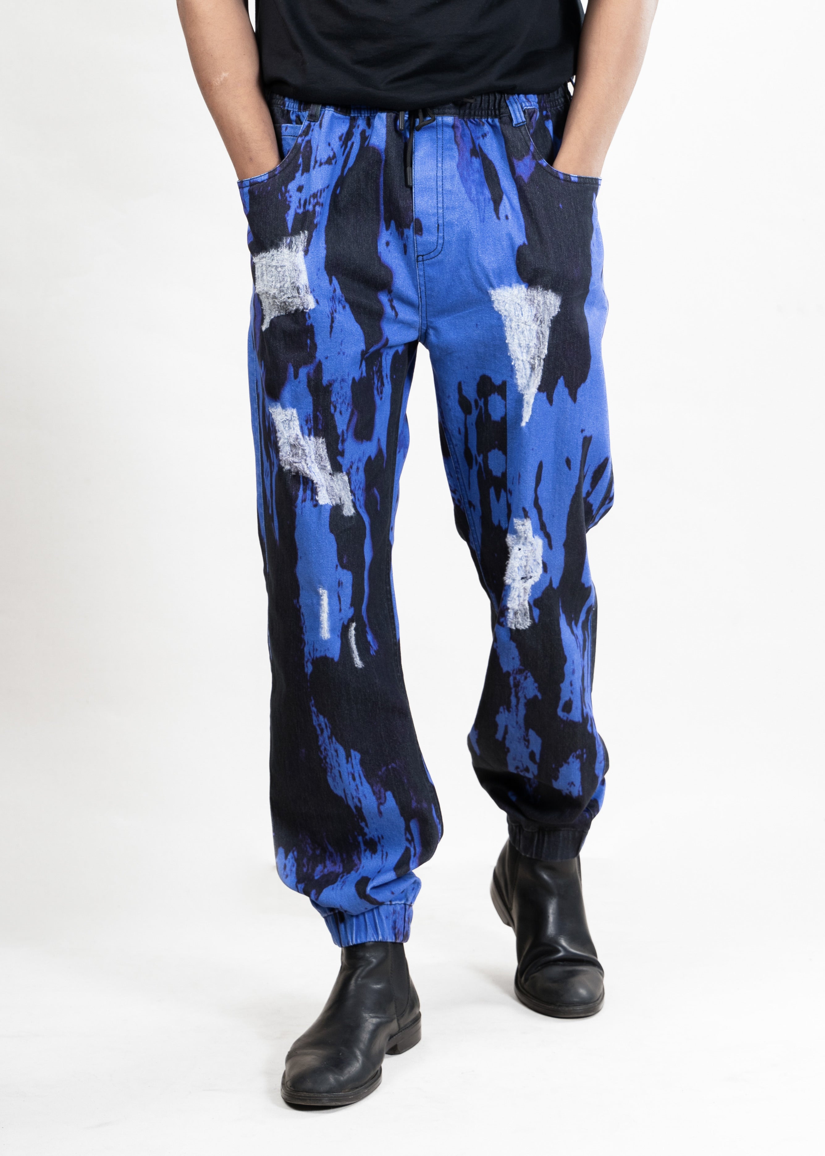 Night Blues Denim Joggers (Unisex)