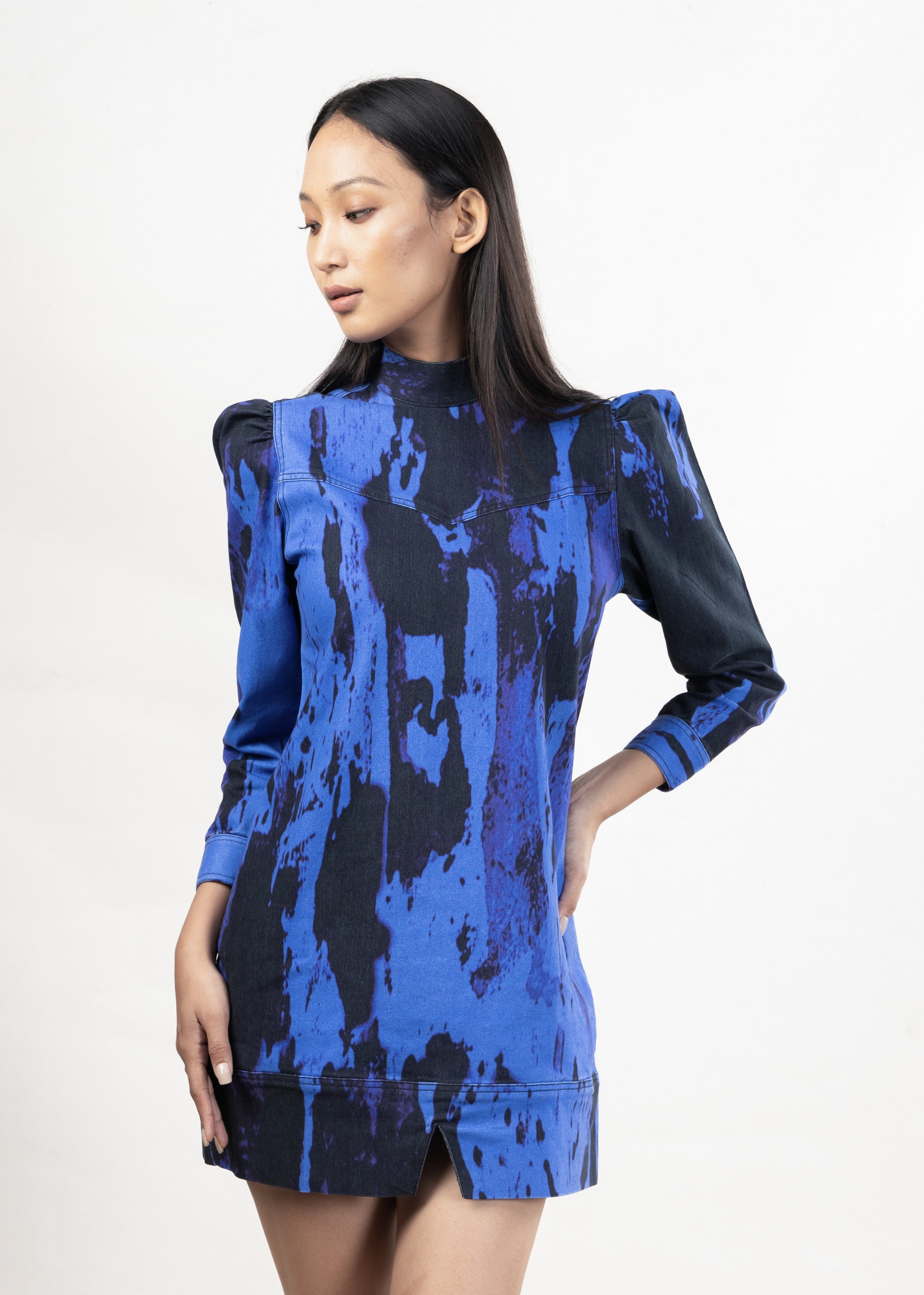 Night Blues Denim Dress