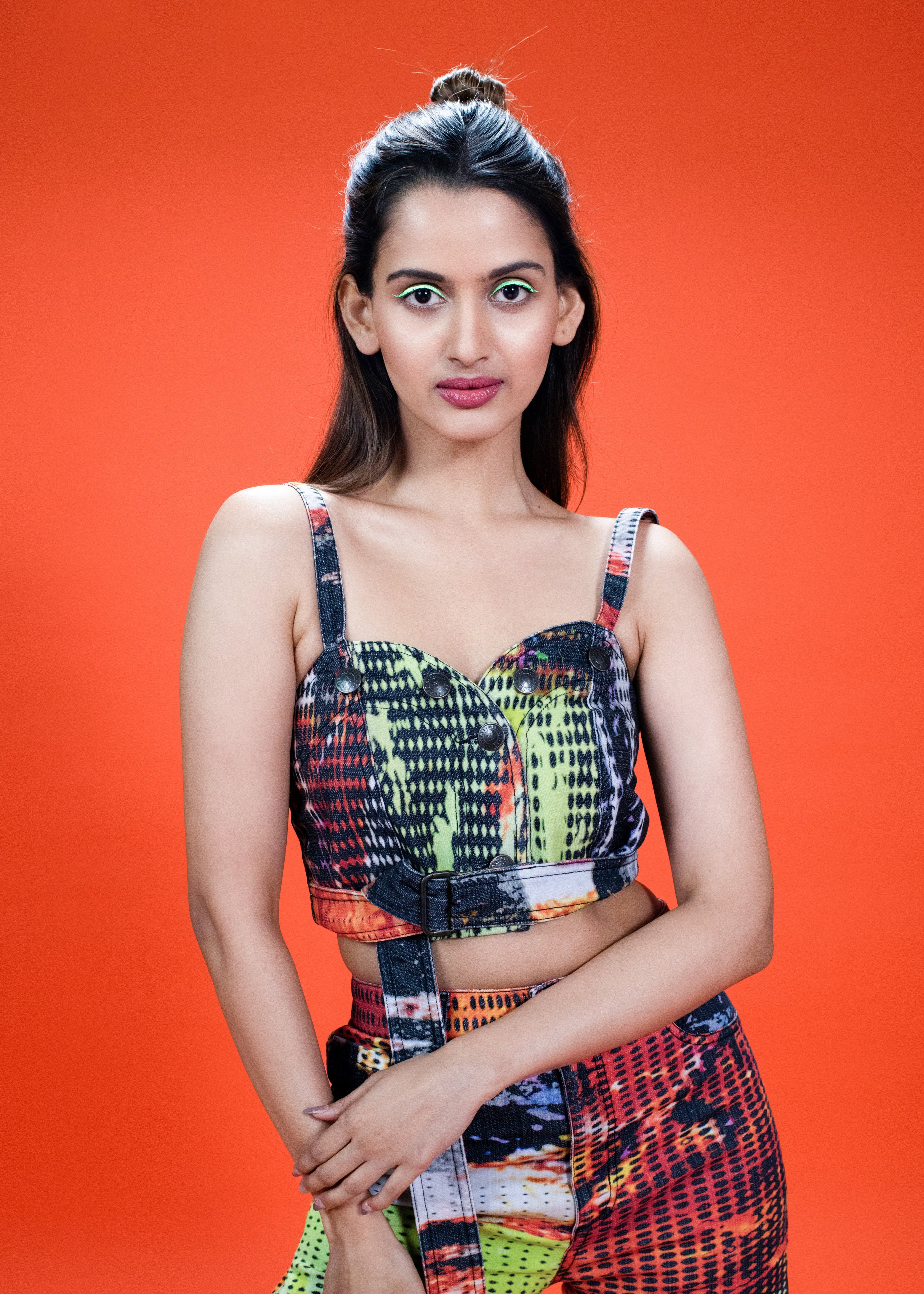 New Graffiti Denim Corset