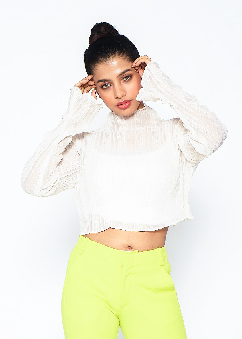Off White Comfy Crop