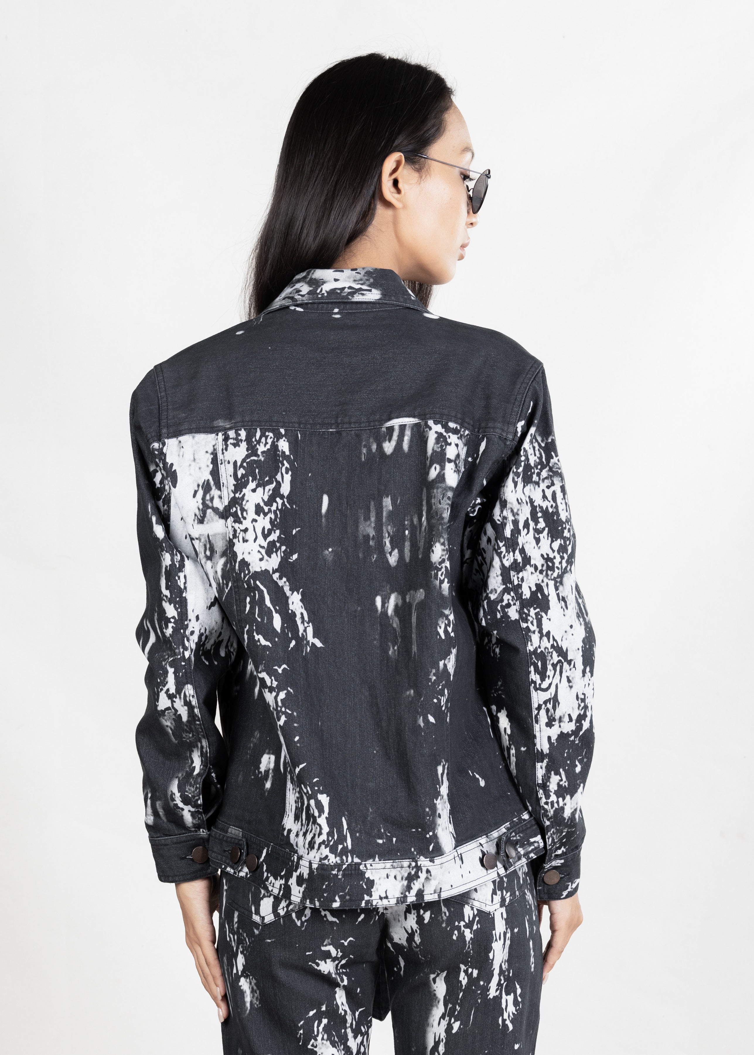 Smokey Black Denim Jacket (Unisex)