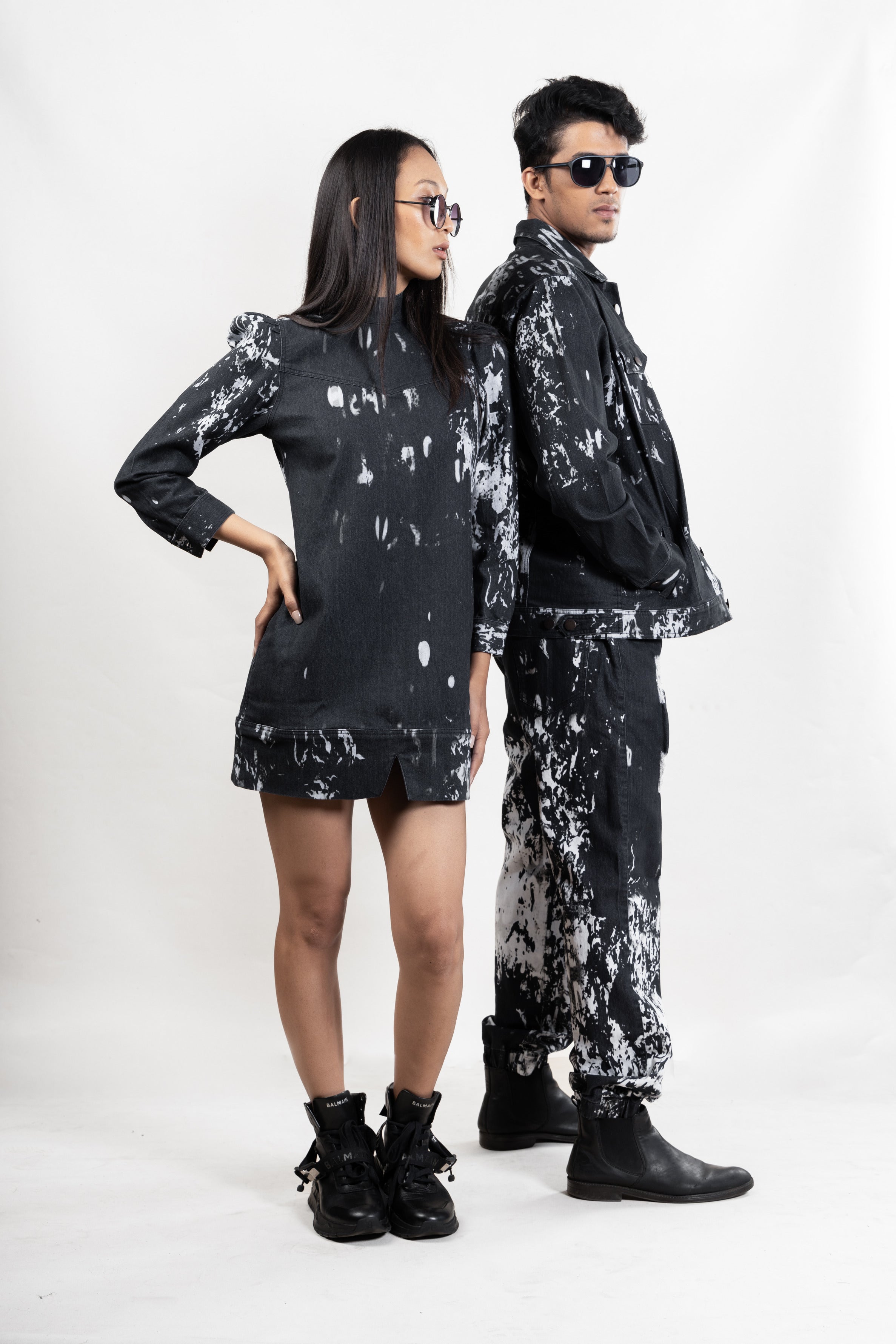 Smokey Black Denim Jacket (Unisex)