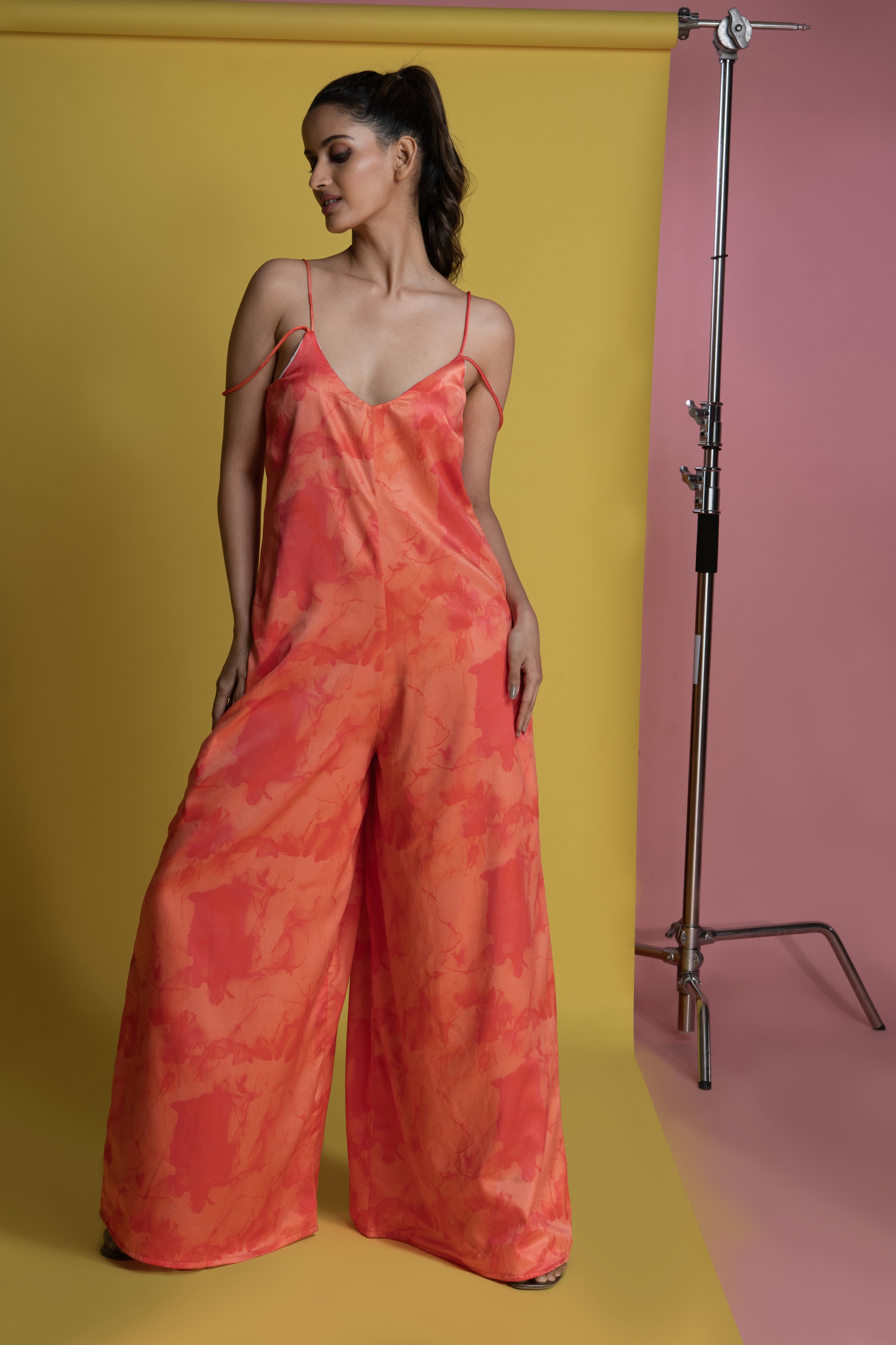 Water Color Slip on Jumpsuit