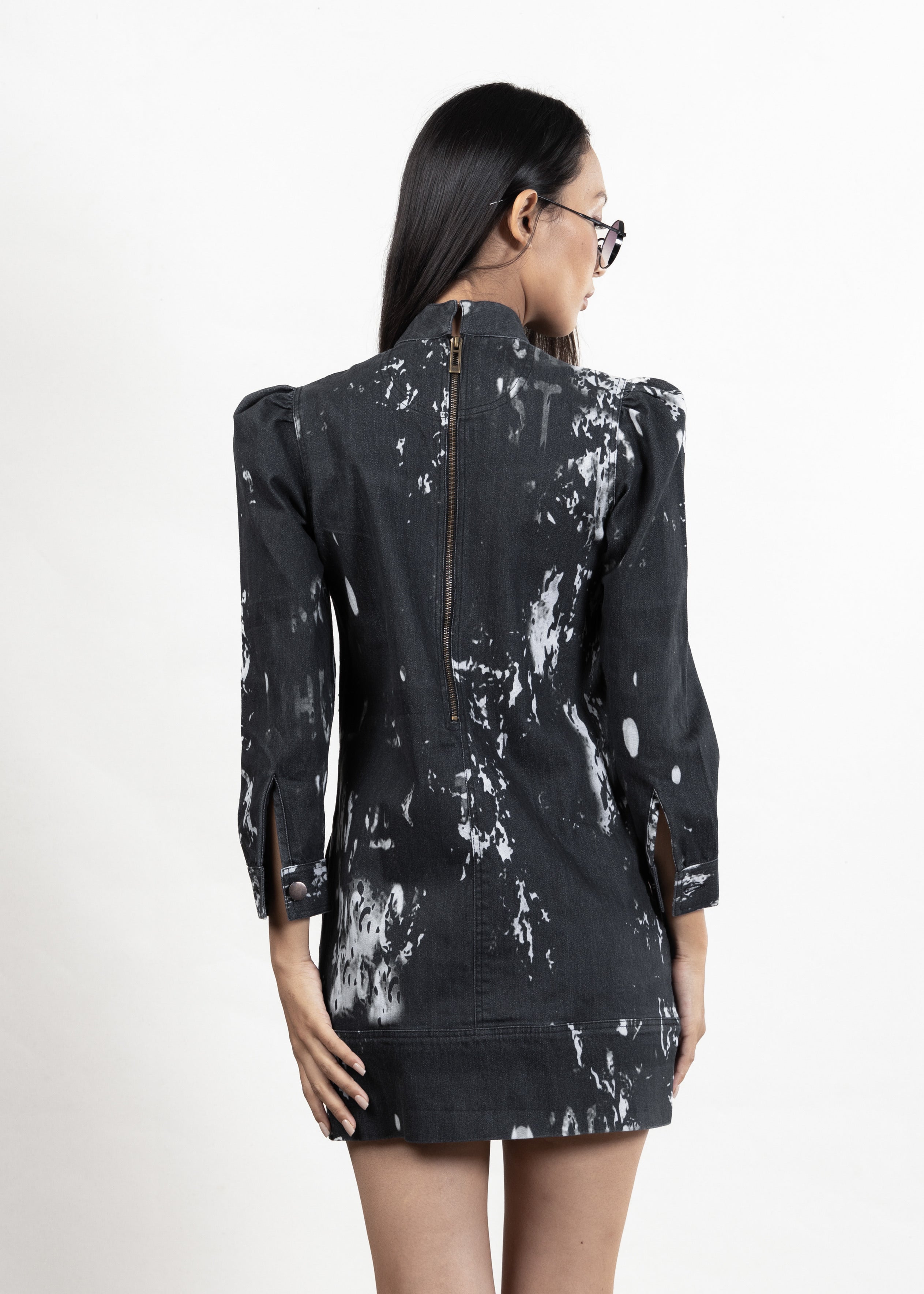 Smokey Black Denim Dress