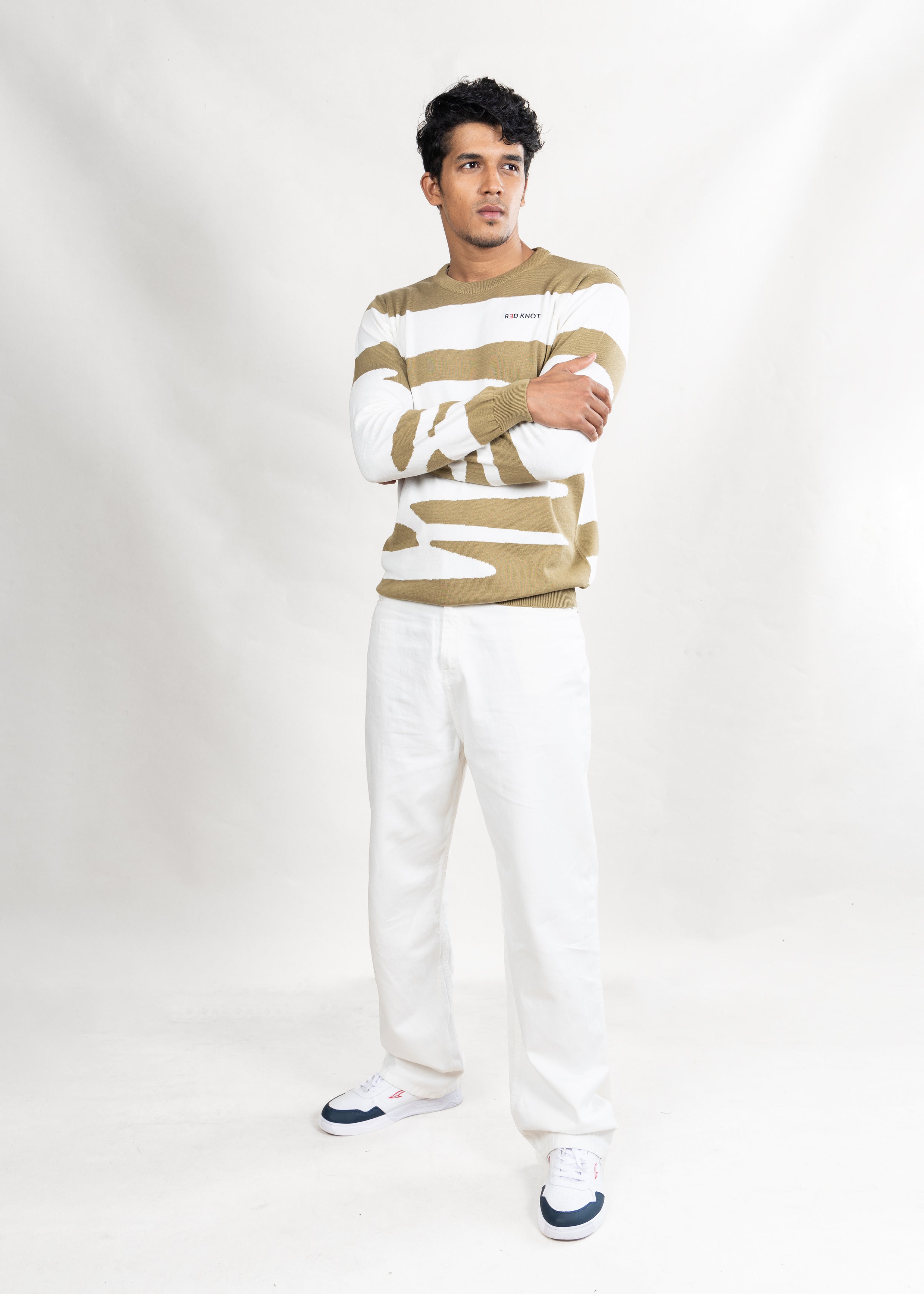 Beige Cozee Knit T-Shirt (Unisex)