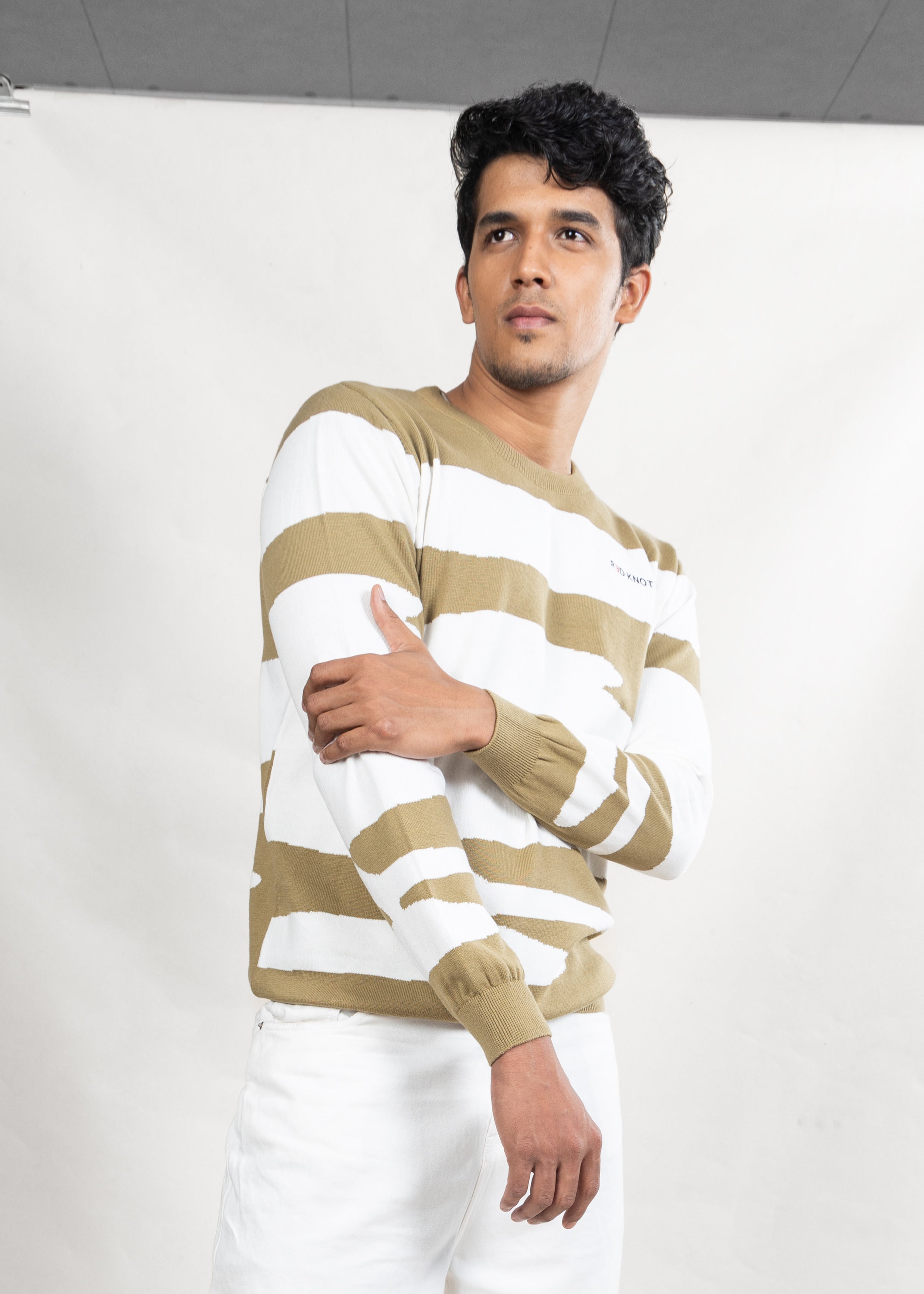 Beige Cozee Knit T-Shirt (Unisex)