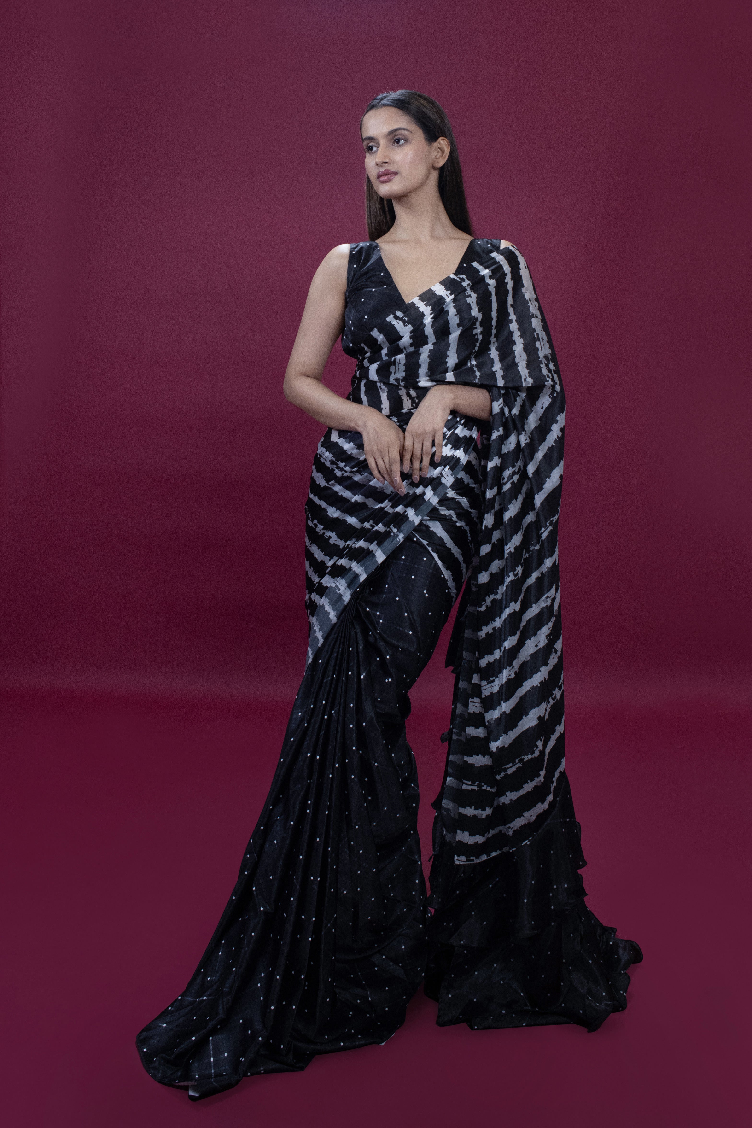 Black Stripes (Saree Only)